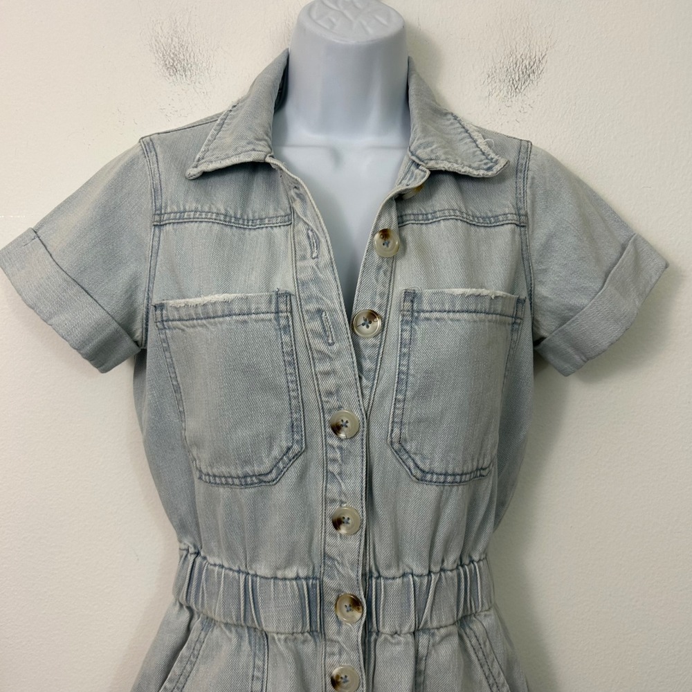 Show Me Your Mumu Cannon Romper‎ Dockside Light Wash Denim XS - Picture 3 of 11